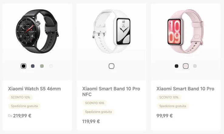 Xiaomi Smart Band 10 Pro and Watch S5 lineup