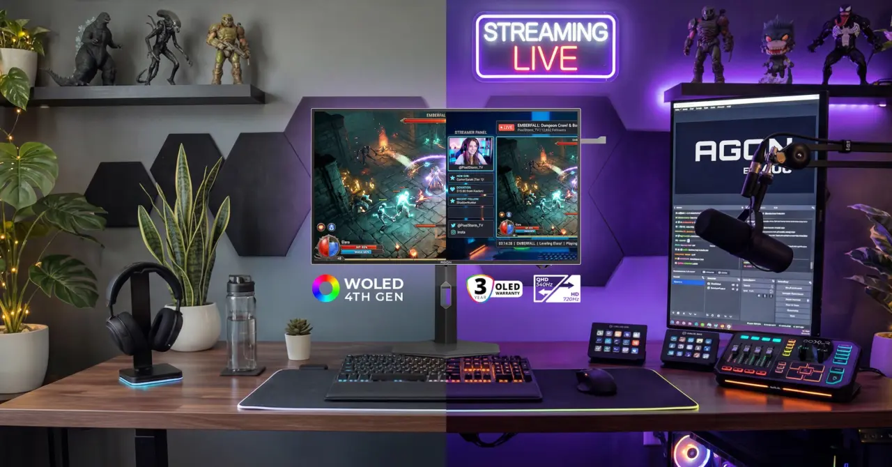 AGON PRO AGP277QKDC brings 720Hz Dual Frame Mode to OLED gaming