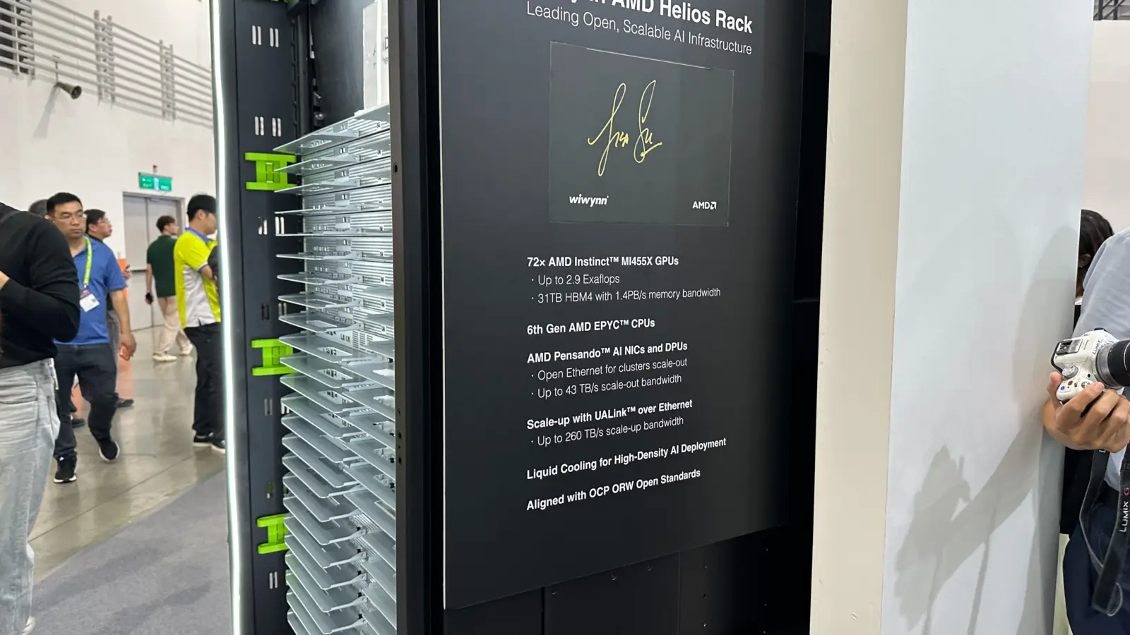AMD Instinct MI455X accelerator close-up