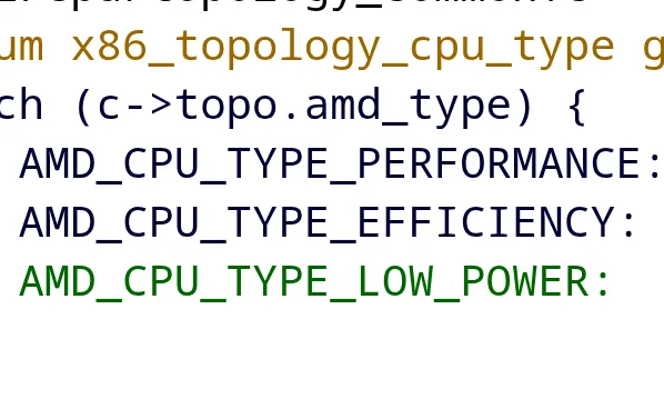 AMD Low Power CPU Core concept