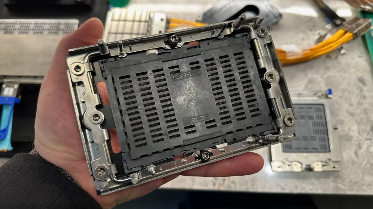 AMD and Intel server processor sockets displayed at Computex 2026