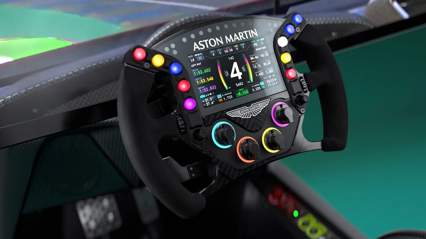 Aston Martin AMR-C01-R Simulator Super Car Edition cockpit view