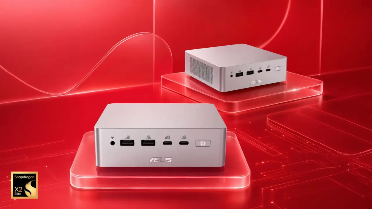 ASUS Ascent QN10: World’s First Snapdragon X2 Elite Mini PC Announced