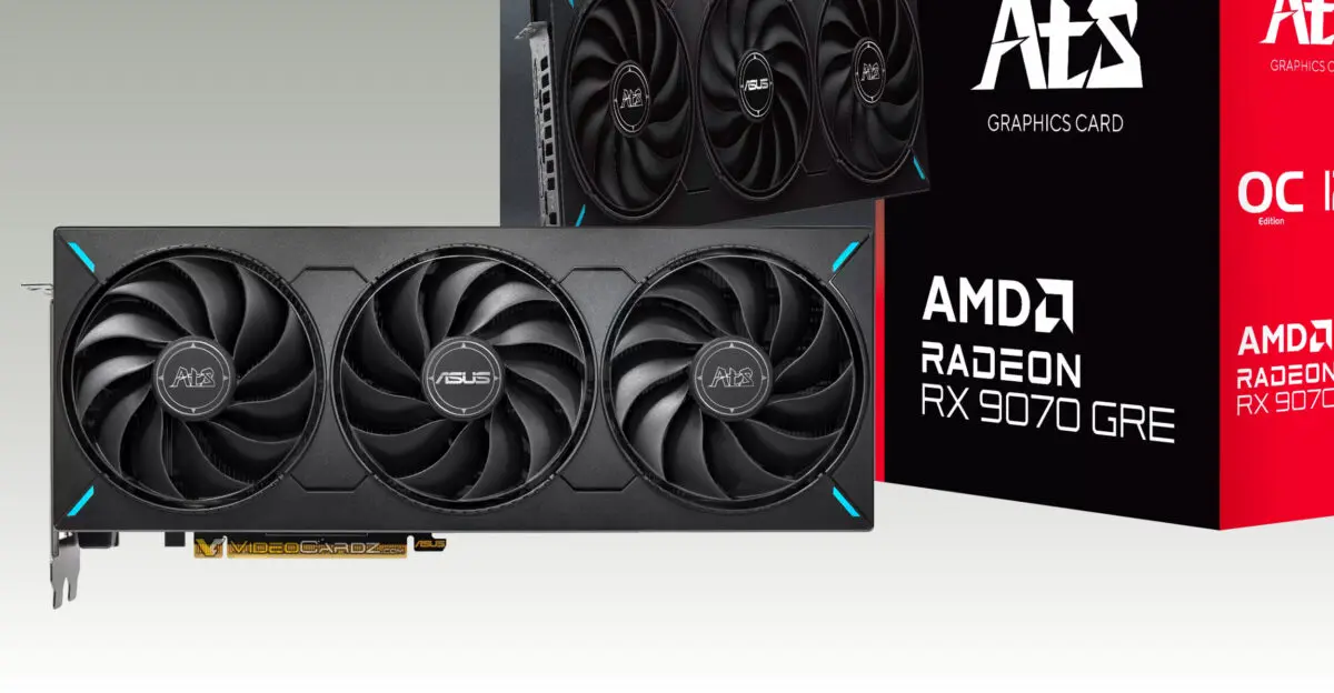 ASUS Launches ATS Radeon RX 9070 GRE OC Edition for Global Markets