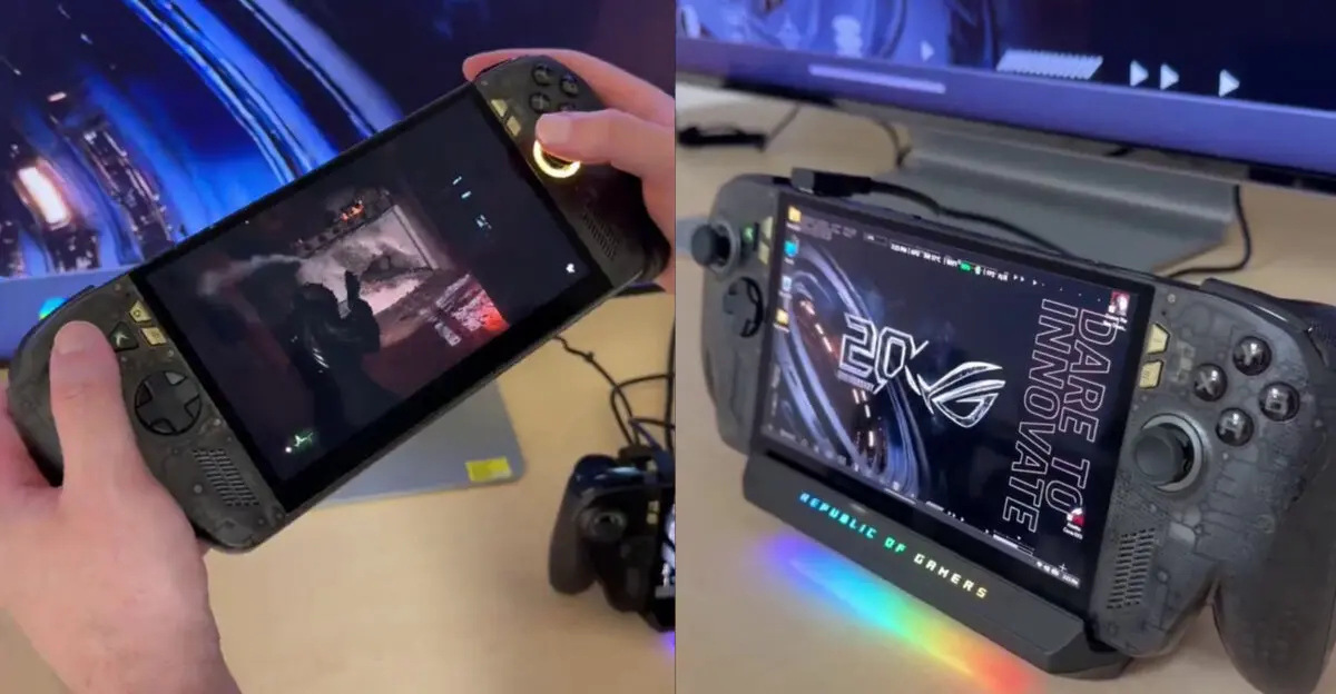 ASUS ROG Ally X20 7.4-inch OLED display upgrade for 20th anniversary