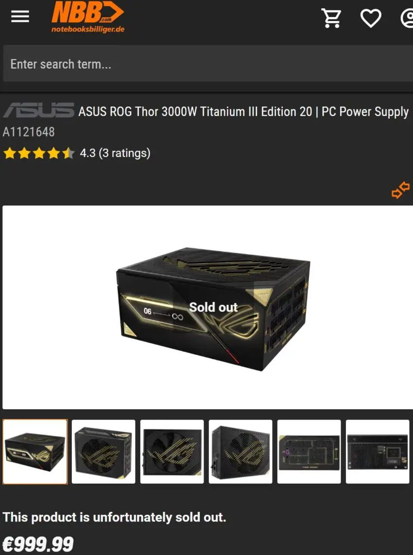 ROG Equalizer 12V-2x6 cables for multi-GPU setups