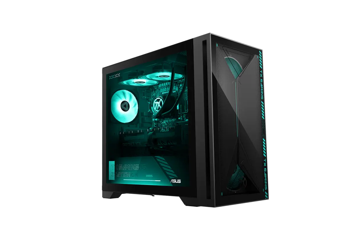 ASUS TUF Gaming 7X desktop with liquid cooling system