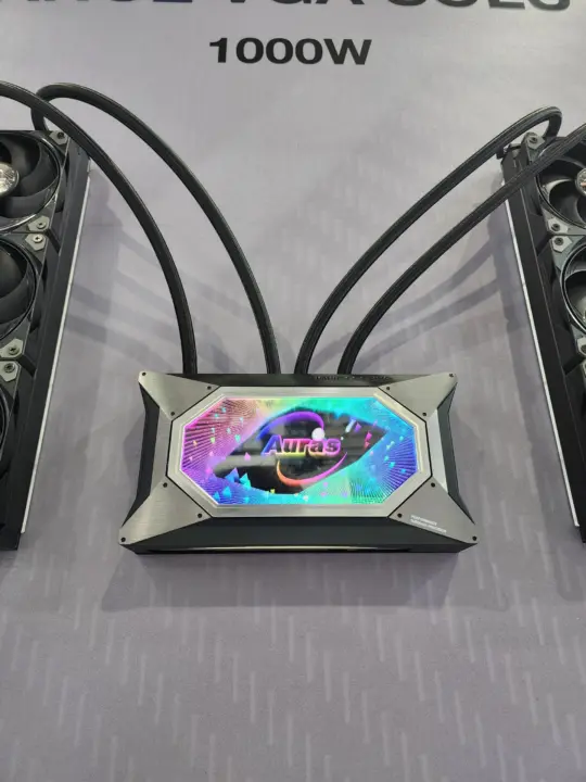 AURAS Advanced VGA Solution conceptual liquid cooler design with dual 360mm radiators
