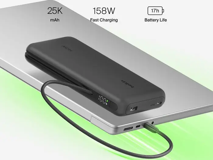 Belkin UltraCharge Pro Laptop Power Bank 25K Launches at $84.99 with 158W Output