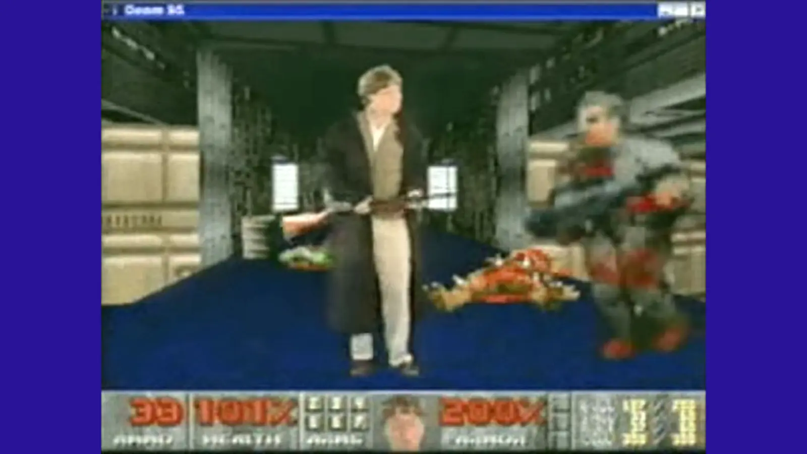 Bill Gates in Doom-themed Windows 95 promotional video