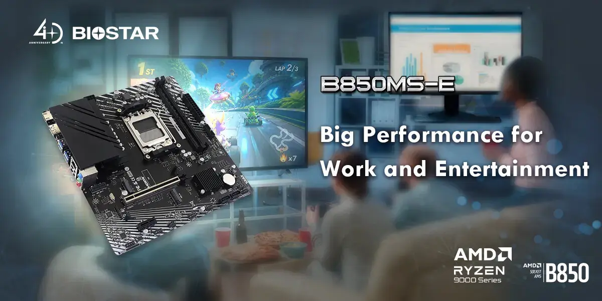 Biostar B850MS-E Motherboard Launches with AMD B850 Chipset