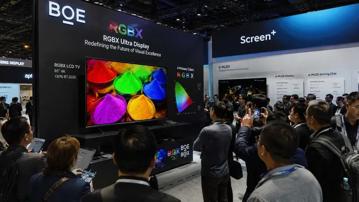 BOE UB Cell 5.0 RGBX Ultra TV LCD panel display