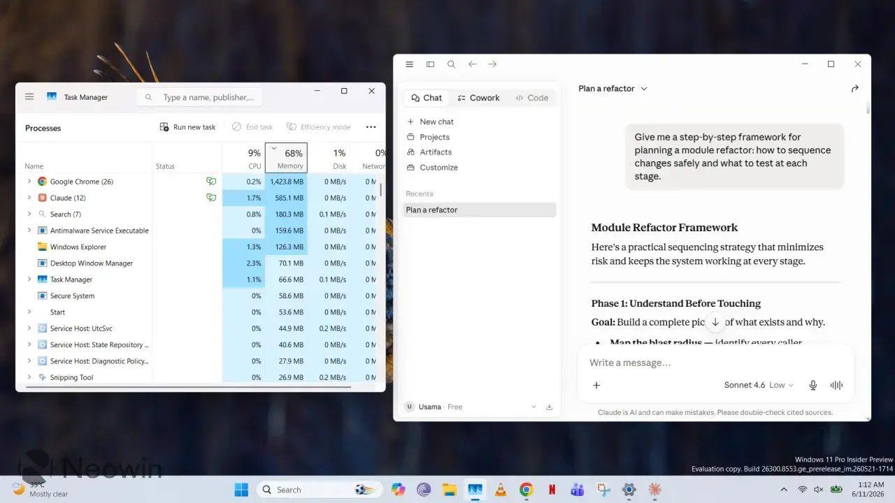 Claude Code Windows App Spawns Hidden VM and Consumes 1.8GB RAM