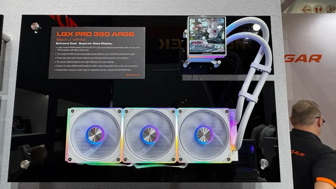 Cougar LQX Pro 360 and Elite 360 AIO Coolers Showcased at Computex 2026