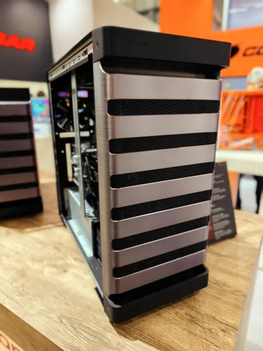 COUGAR NU 700 workstation case with dual power supply support and eight expansion slots