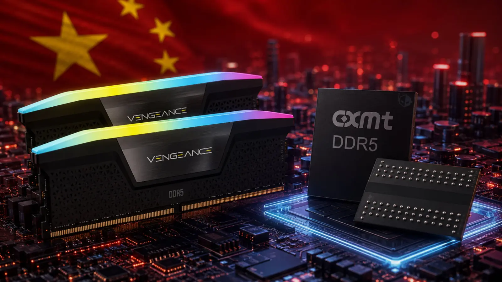 Corsair DDR5 memory modules featuring CXMT DRAM chips