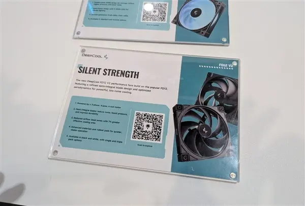 DeepCool FD12 ARGB V2 PC fan with closed impeller design