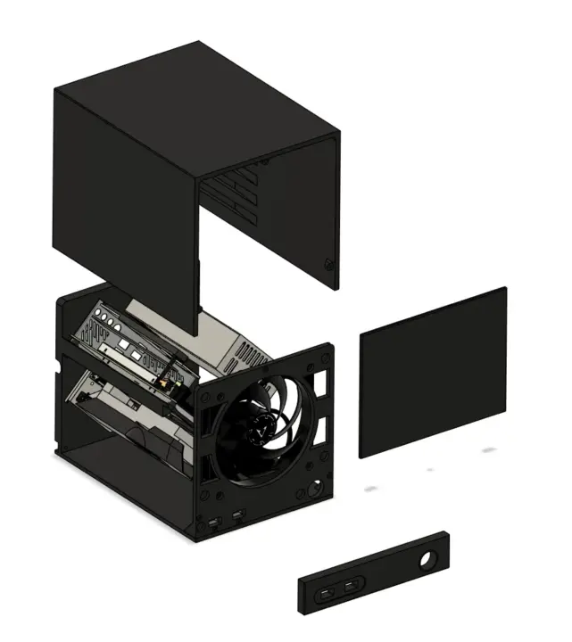 DIY Steam Machine Rival Uses RTX 5060 in 3D-Printed Mini-ITX Case