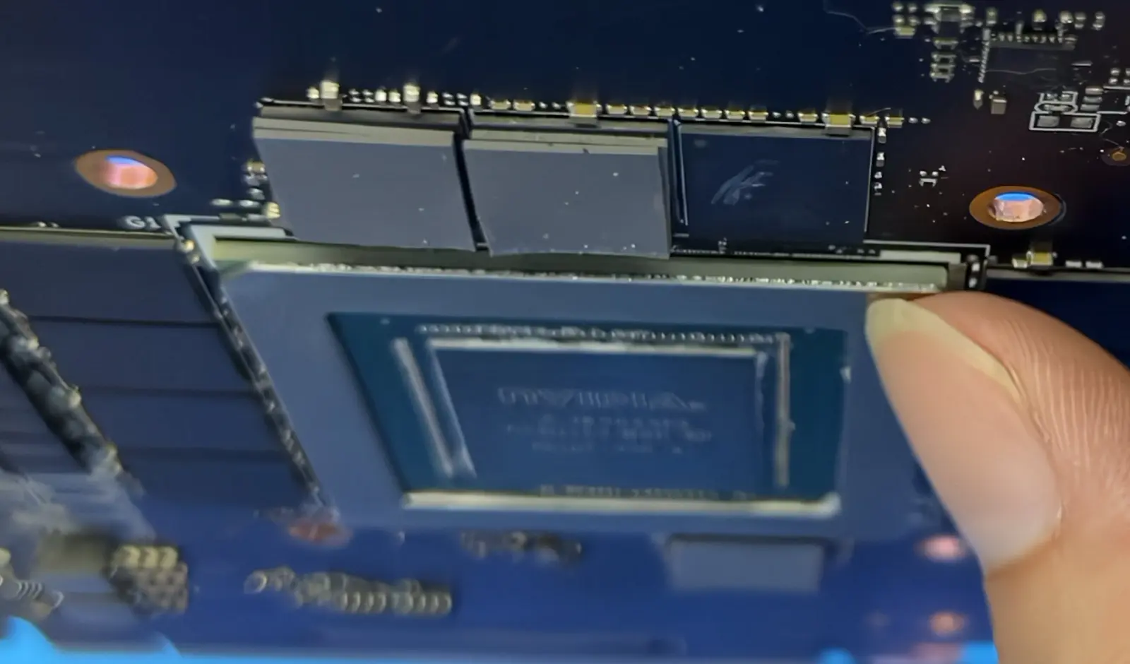 Comparison of authentic versus fake NVIDIA GPU markings