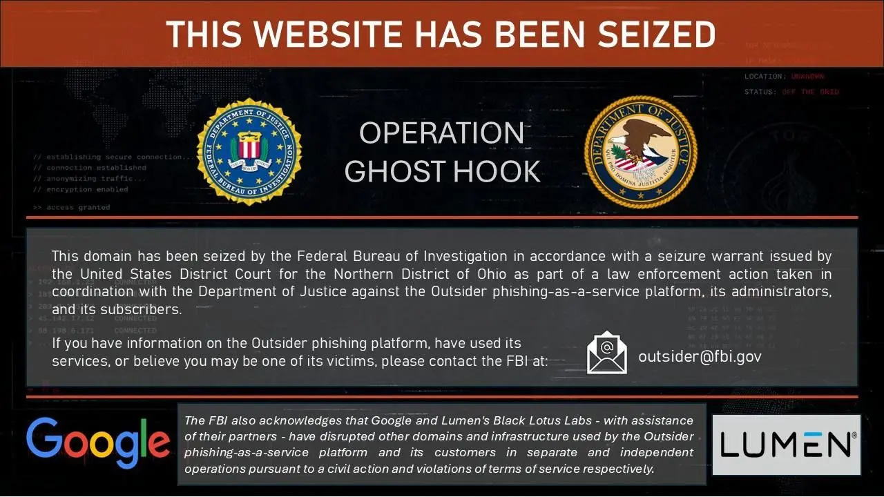 FBI Dismantles AI-Driven Phishing Service Linked to $1.9 Billion in Losses