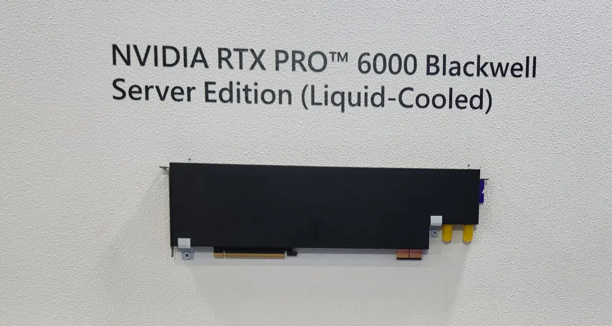 Foxconn Unveils Liquid-Cooled RTX PRO 6000 GPU with 96GB GDDR7 Memory