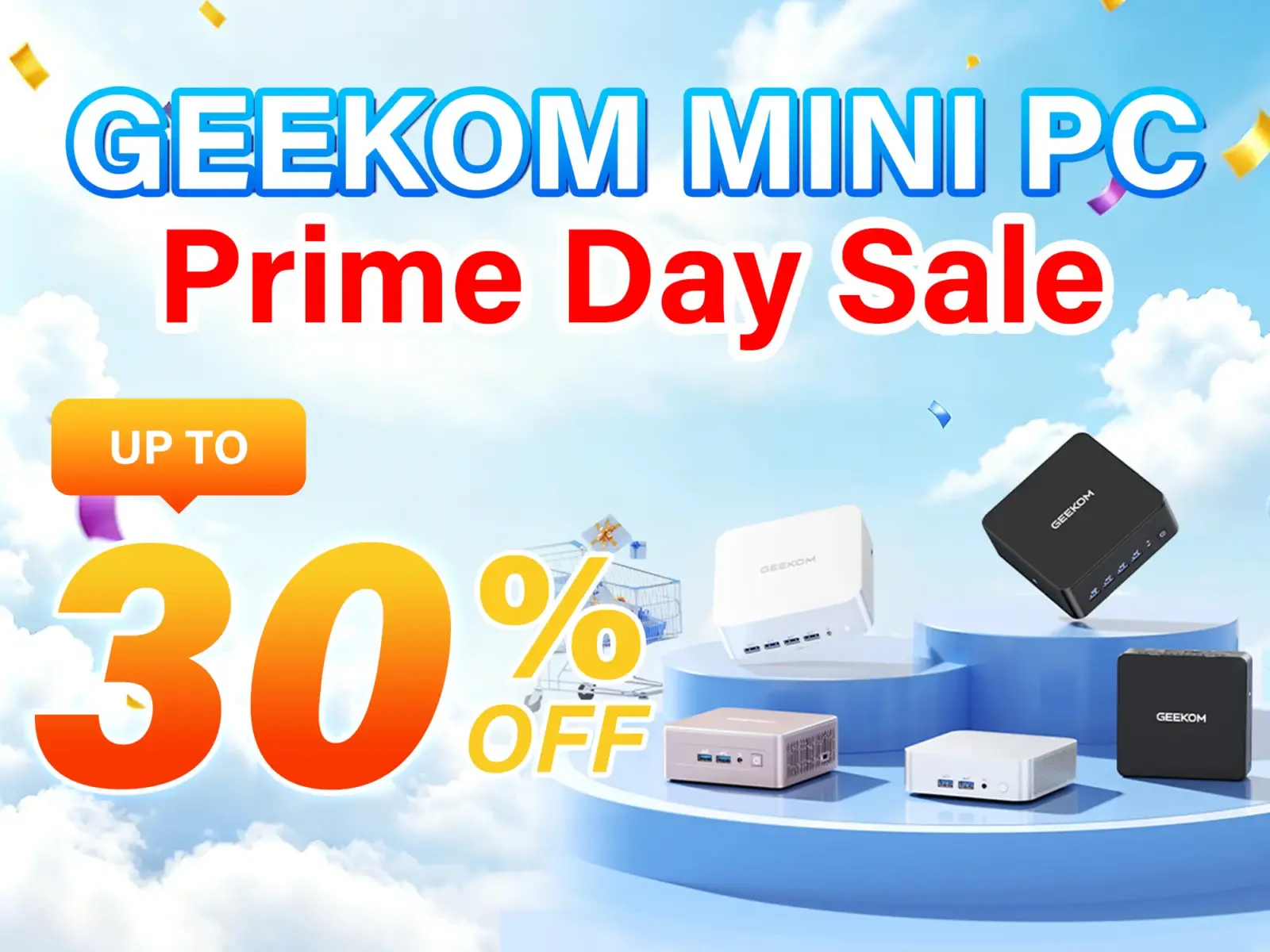 GEEKOM mini PCs on Amazon Prime Day sale page