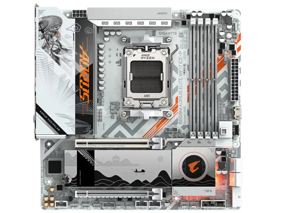 GIGABYTE B850M AORUS ELITE WIFI7 ICE-P Standard Edition Hits Japan
