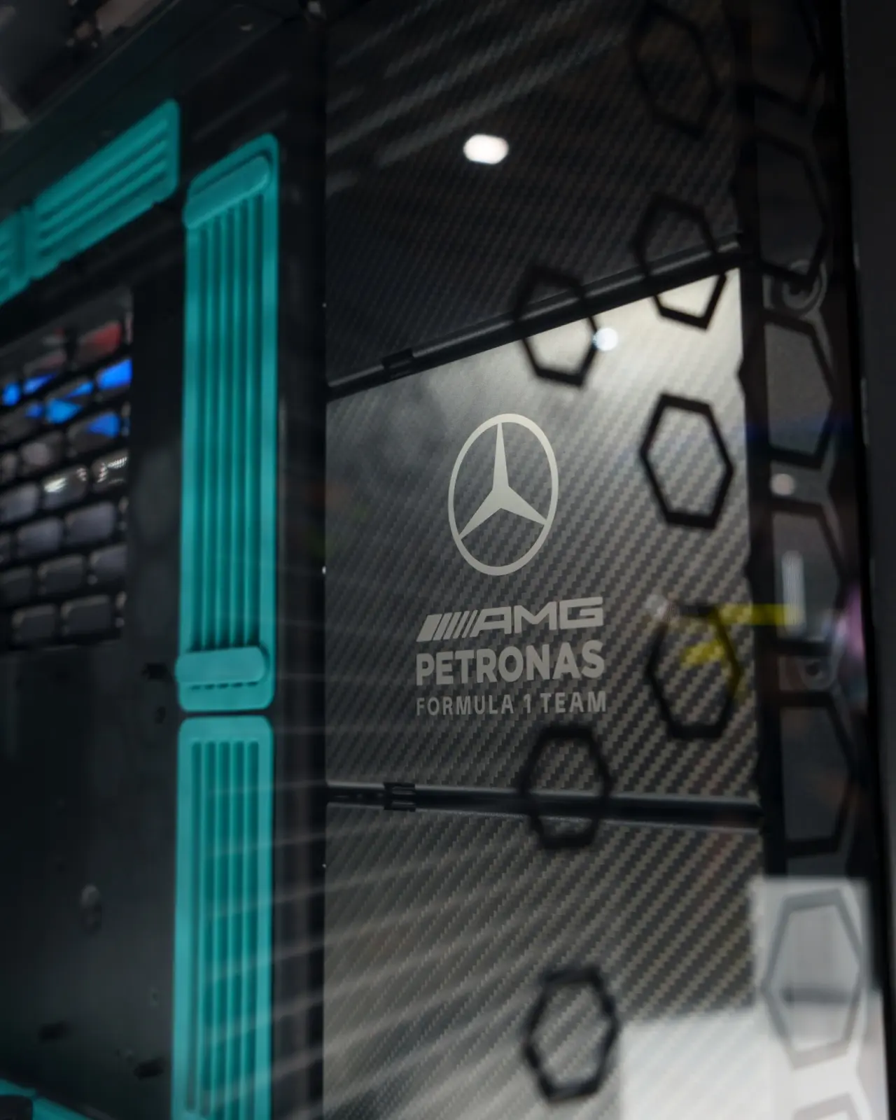 HAVN HS 420 Mercedes-AMG Petronas F1 Edition case at COMPUTEX 2026