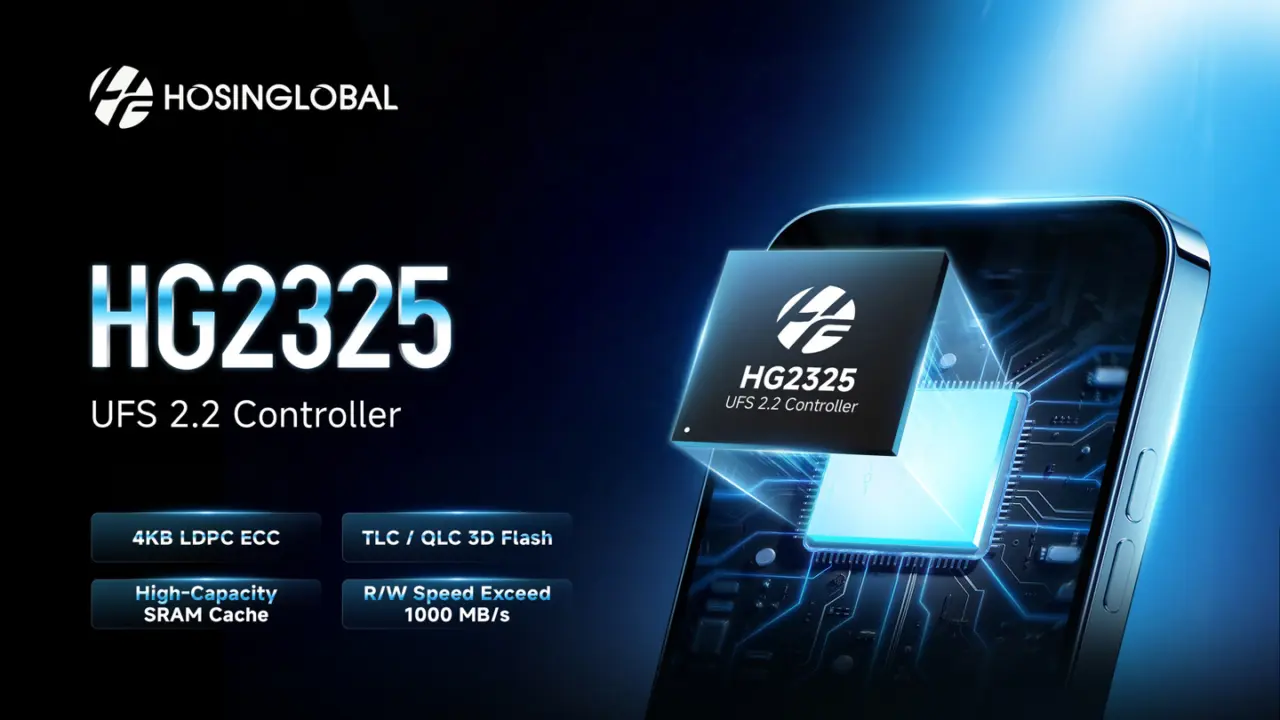 HOSINGLOBAL HG2325 UFS 2.2 Controller Chip Features 22nm Process and LDPC ECC