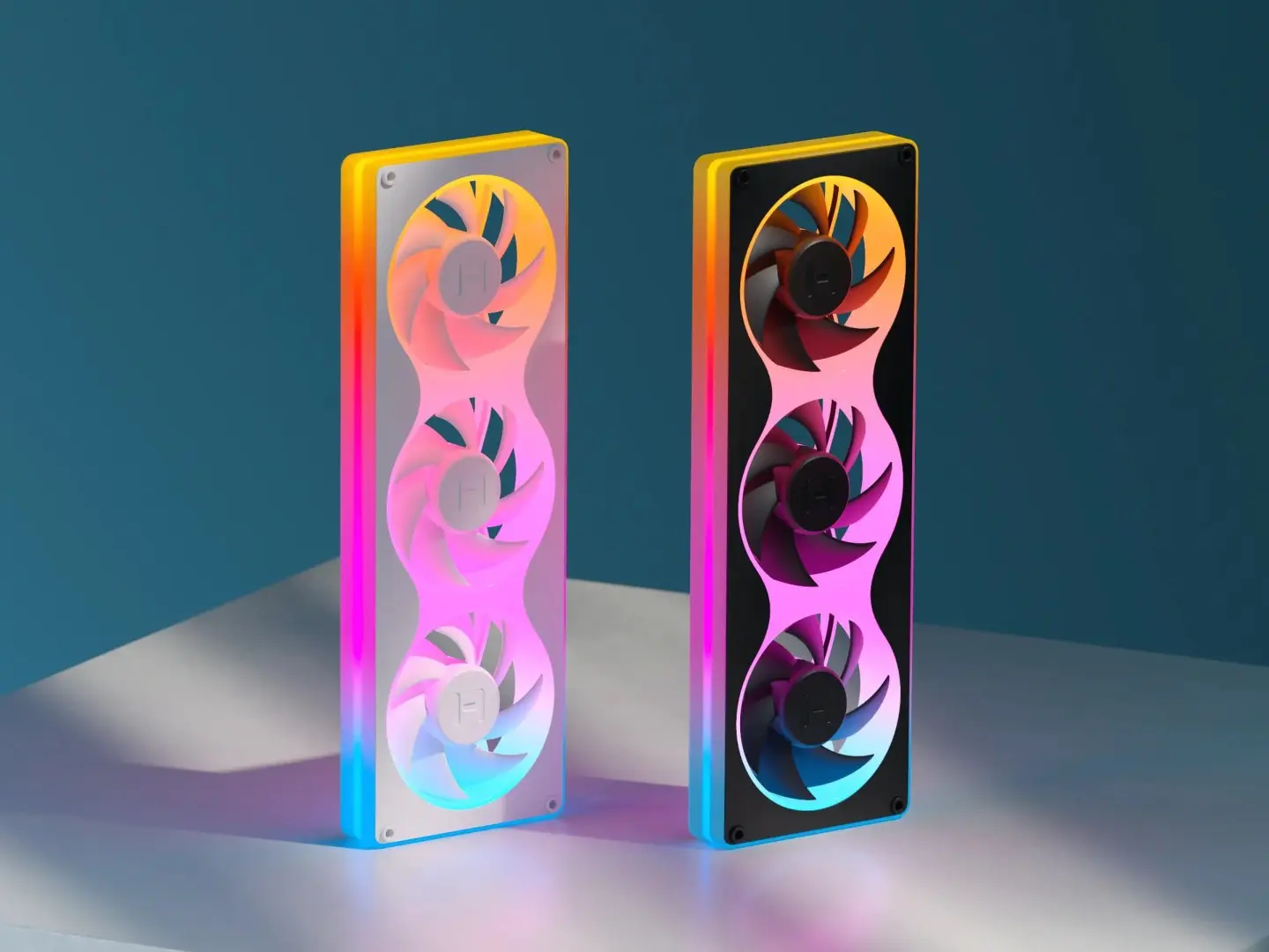 HYTE Y50 PC case with three-sided panoramic glass design