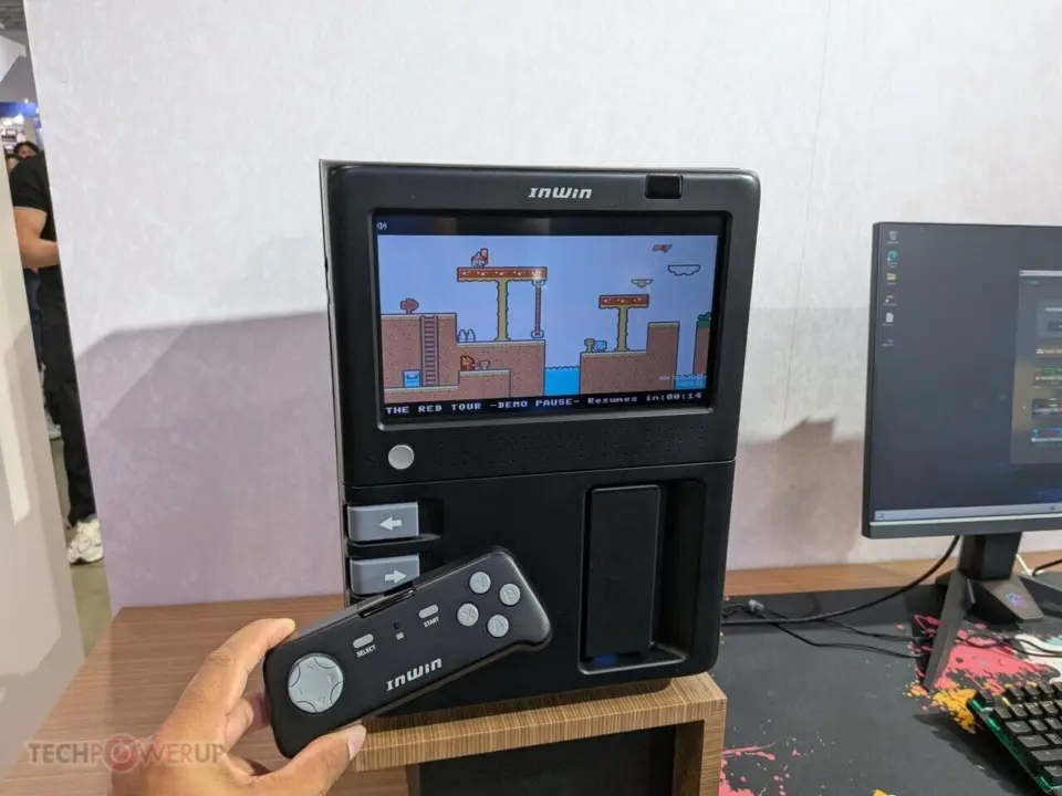 InWin GX-285 PC Case Features Built-In LCD and Retro Gaming at Computex 2026
