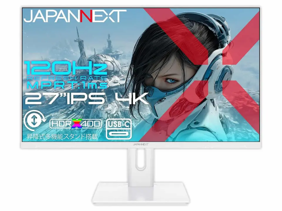 JAPANNEXT Launches 27-Inch 4K 120Hz Gaming Display JN-Ei27G120U2-HSPC6-W