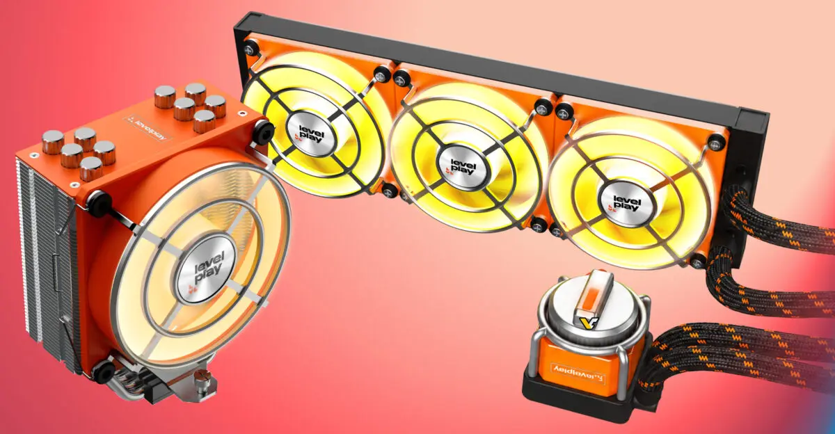 Levelplay Newtro CPU Coolers Bring Retro Style and Physical Fan Control