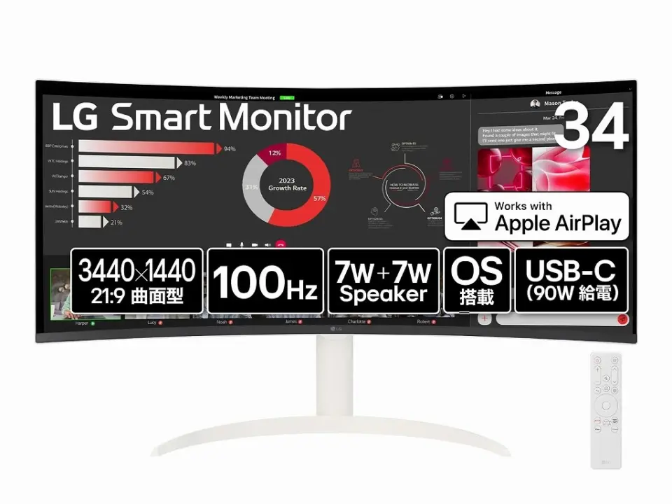 LG 34SR63QA-W Monitor Price Drop to $296 on Amazon Japan