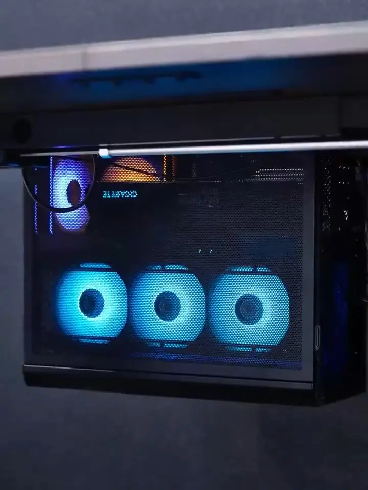 LIAN LI DK-B computer desk with under-desk chassis