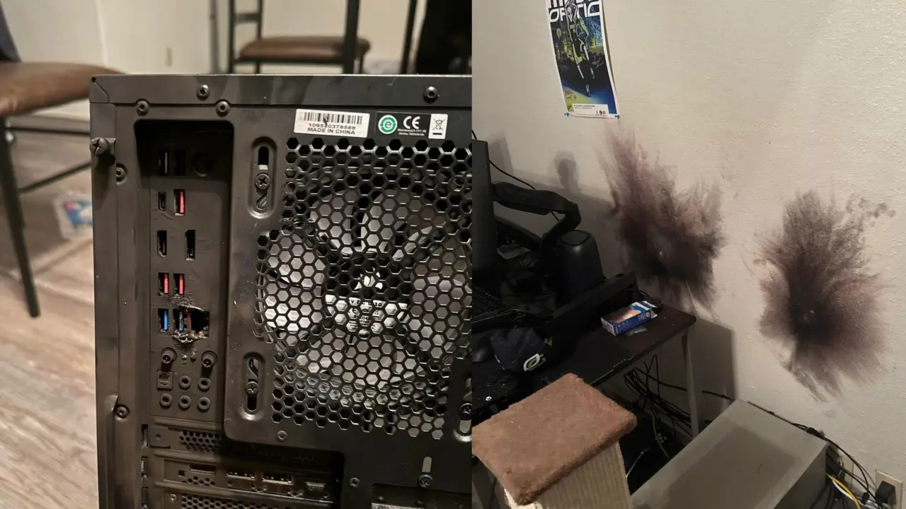 Lightning Surge Destroys Gaming PC via Coaxial Cable and Ethernet Port