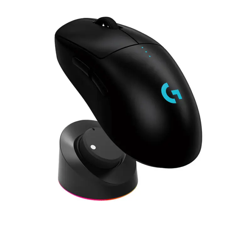 Logitech G PRO 2 LIGHTSPEED gaming mouse on a desk