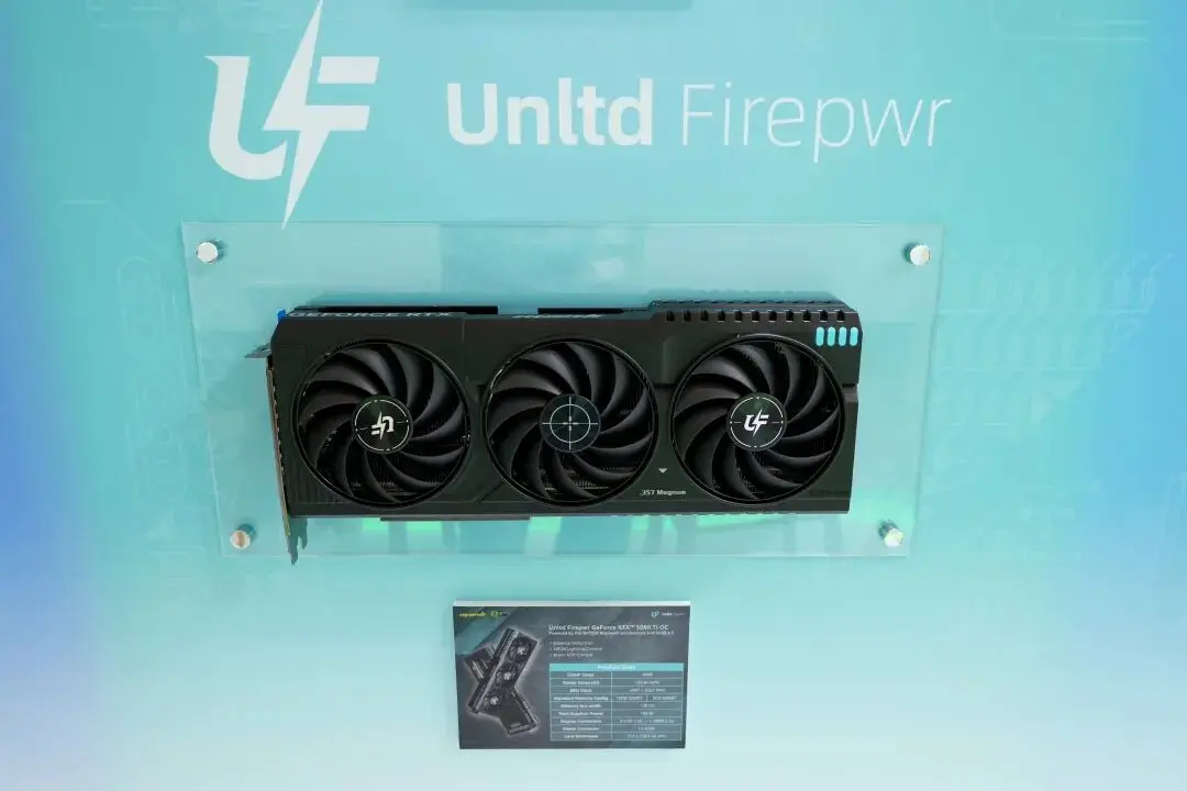 Manli GeForce RTX 5080 OC Unltd Firepwr dimensions and cooler design