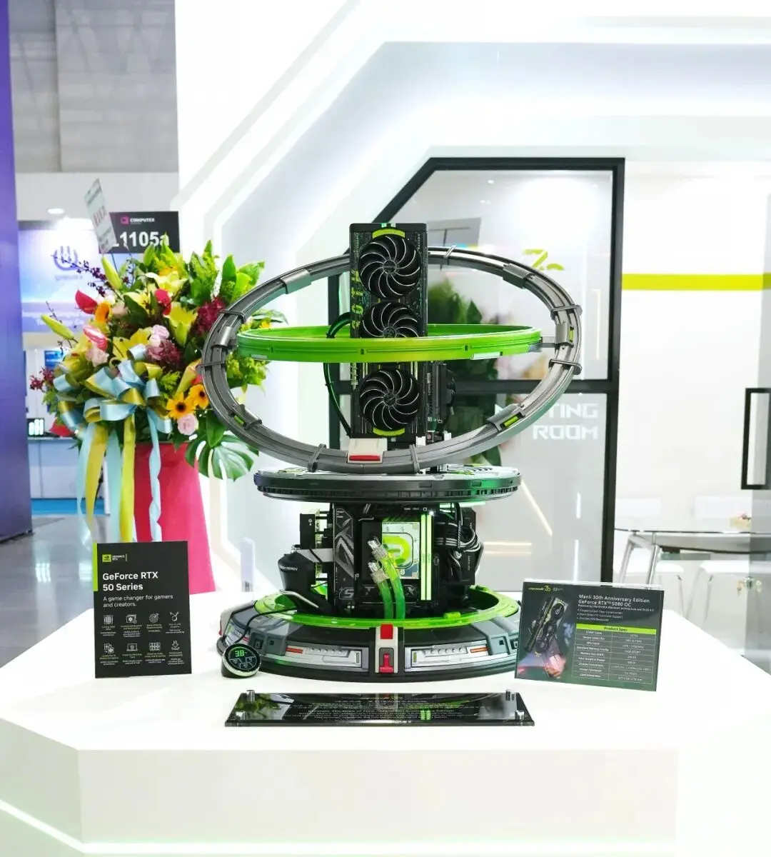 Manli GeForce RTX 5080 OC Unltd Firepwr graphics card