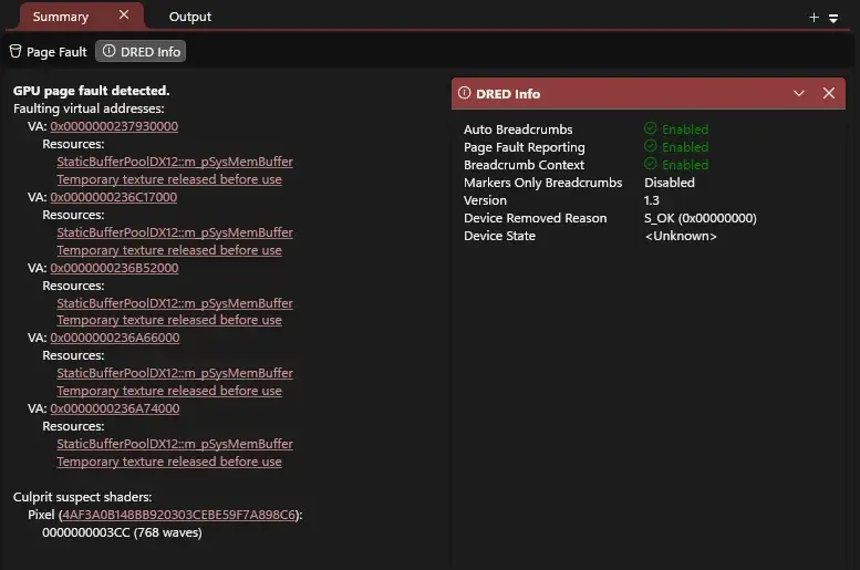 Microsoft DirectX Dump Files preview announcement graphic