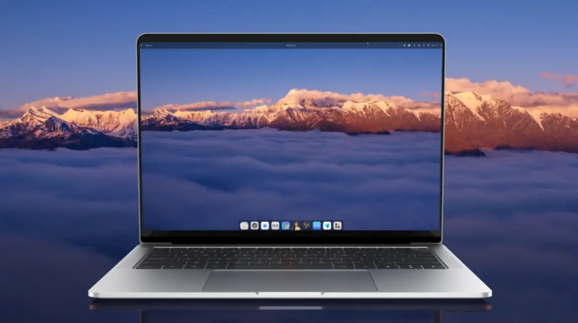 Moore Threads MTT AIBOOK laptop chassis with integrated GPU and x86 CPU