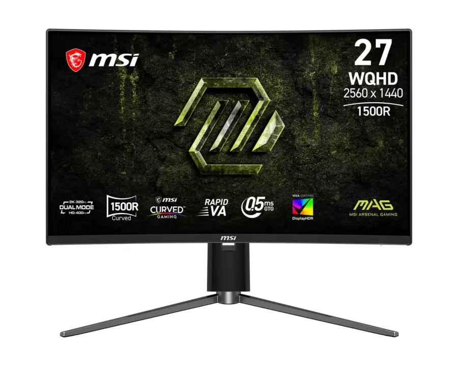 MSI MAG 274CQPDF X32 Launches as a 1500R QHD Gaming Monitor