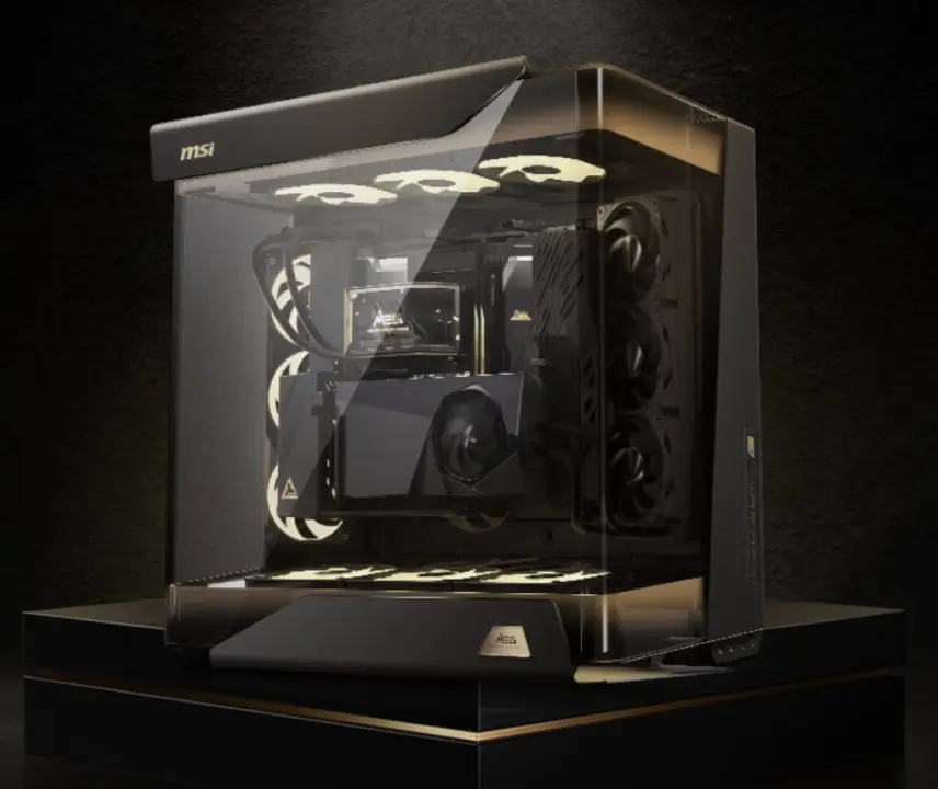 MSI MEG MAESTRO 900R flagship PC case front view