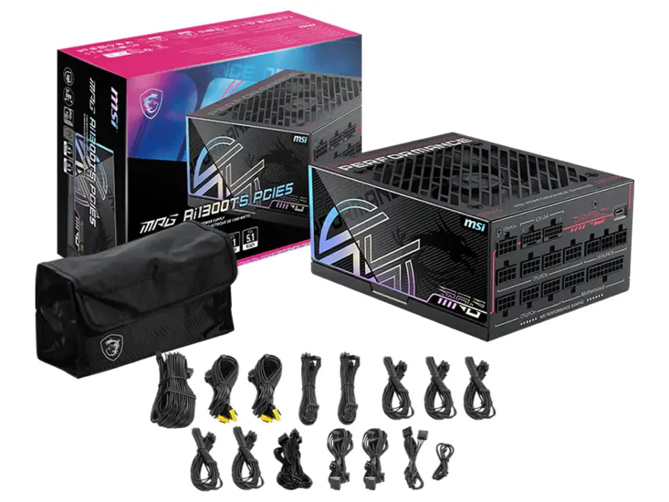MSI MPG Ai1300TS PCIE5 1300W PSU Launches with GPU SafeGuard+