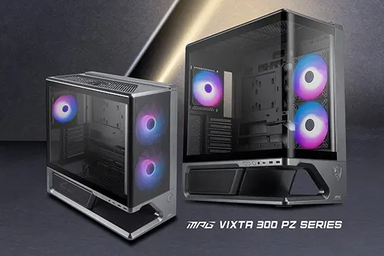 MSI hardware lineup including cooler, case, and mini PC