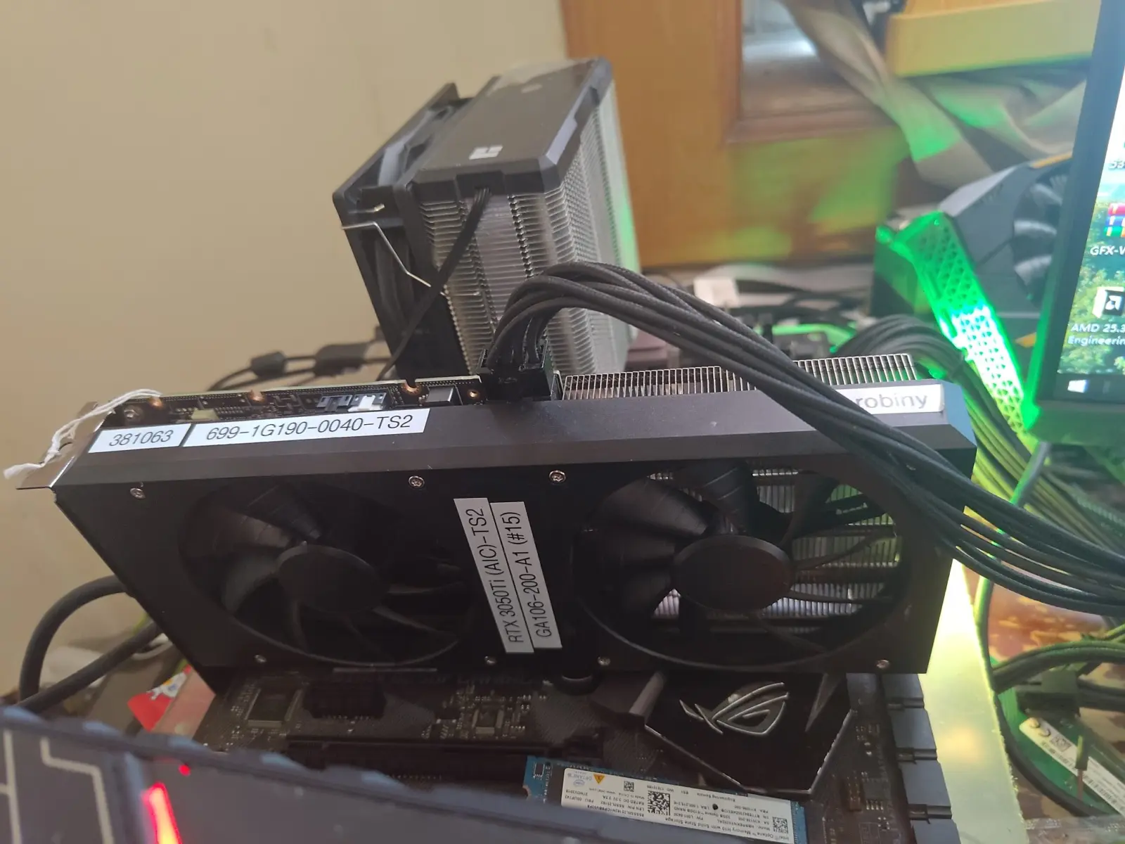 GeForce RTX 3050 Ti desktop engineering sample