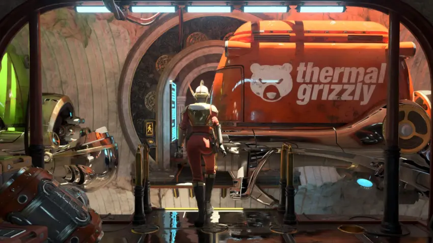Official screenshot of the next-generation 3DMark GPU benchmark path-traced lighting test