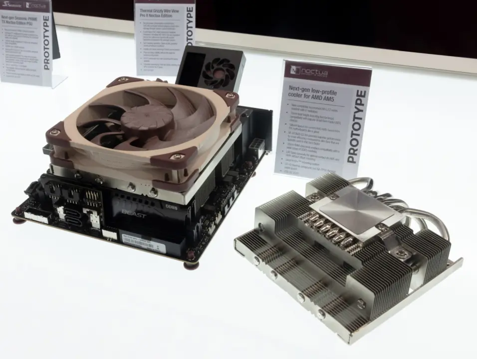 Noctua NH-L12 low-profile cooler prototype shown at Computex 2026