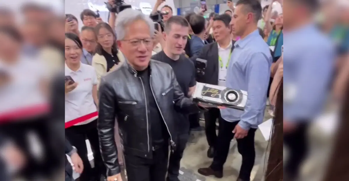 NVIDIA CEO Jensen Huang Signs GeForce GTX 1080, Calls It One of His Favorites