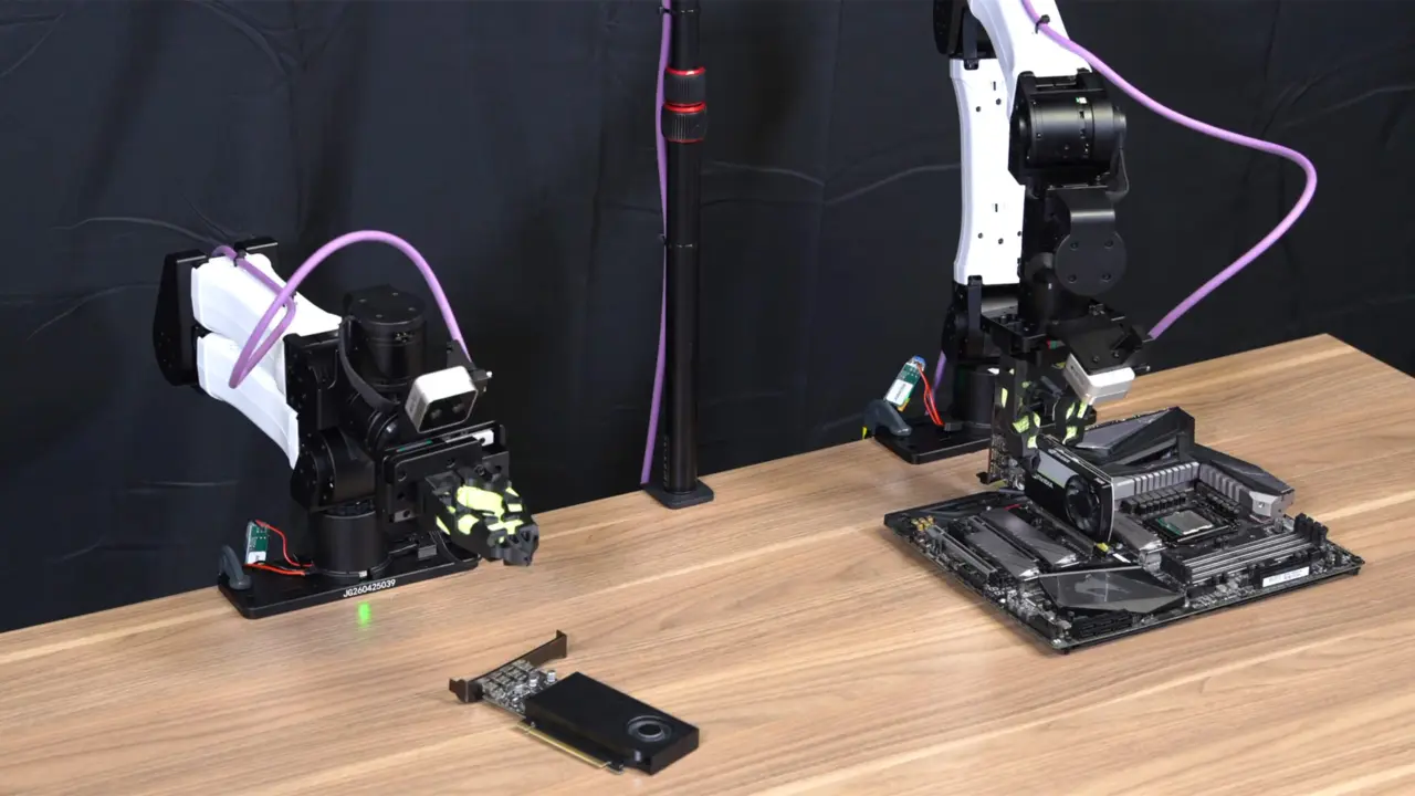 Nvidia ENPIRE AI Robots Self-Teach GPU Installation on Motherboards